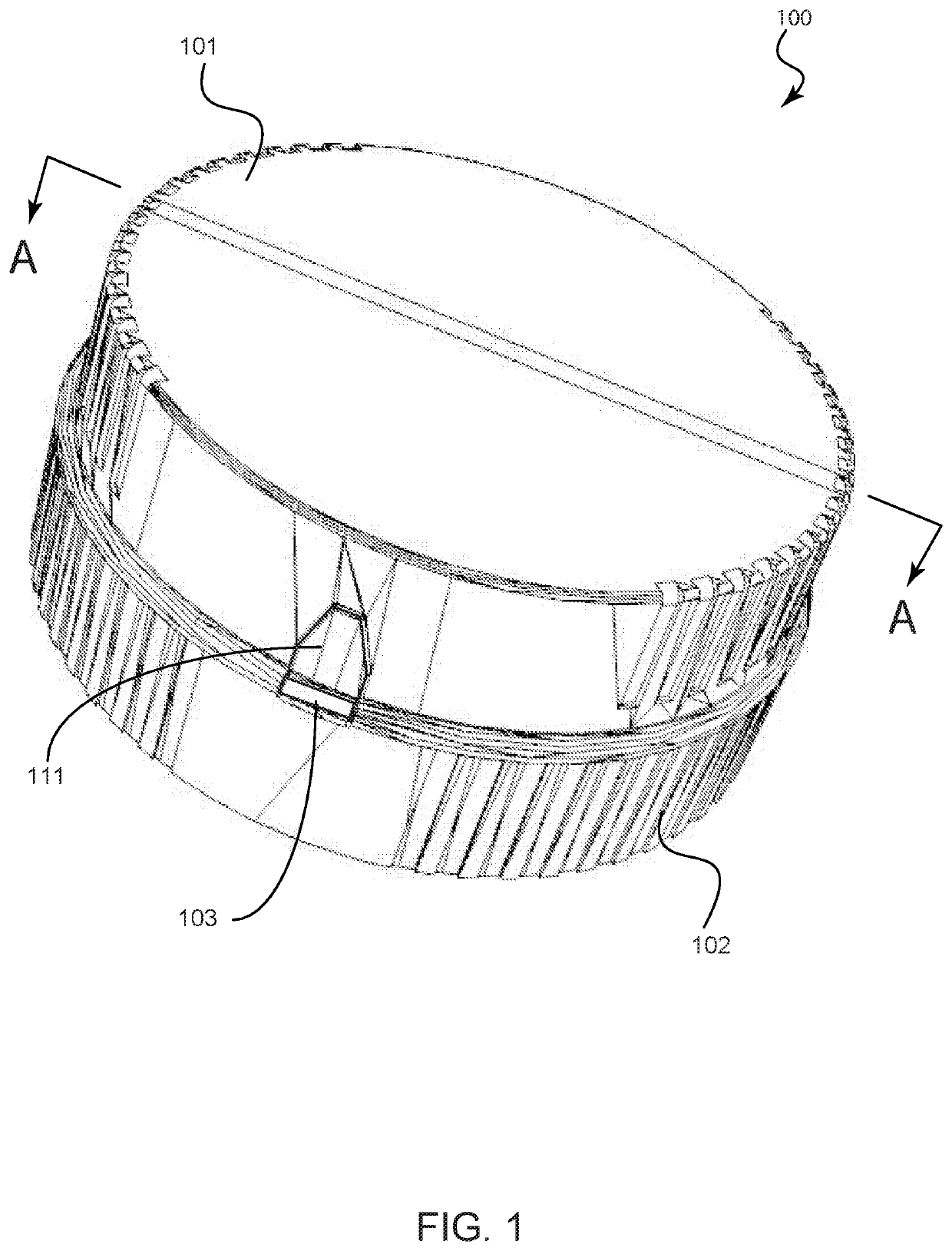 A grinder safety cap