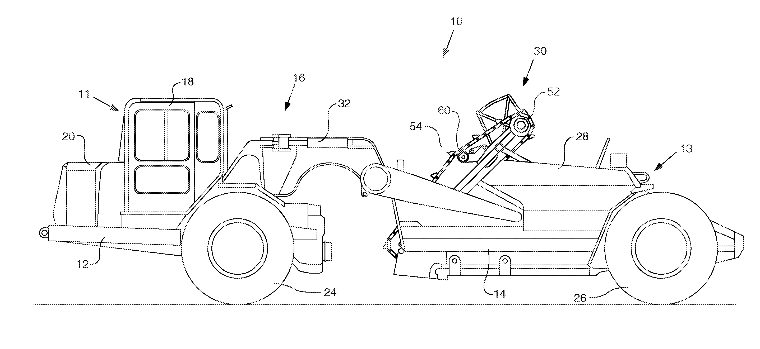 Rear wheel drive assist with articulation based speed modulation