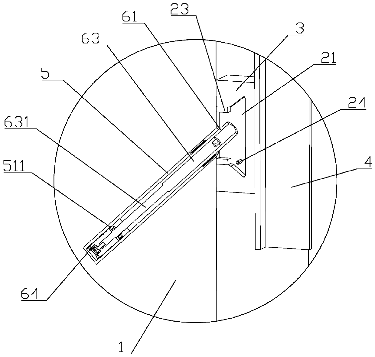 Creeping formwork suspension