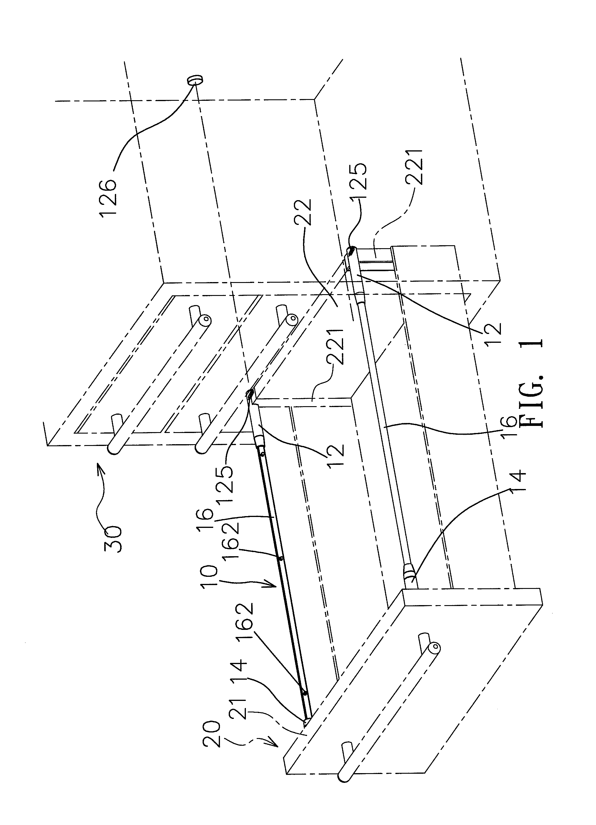 Illumination device controlled by magnetic reed module in cabinet