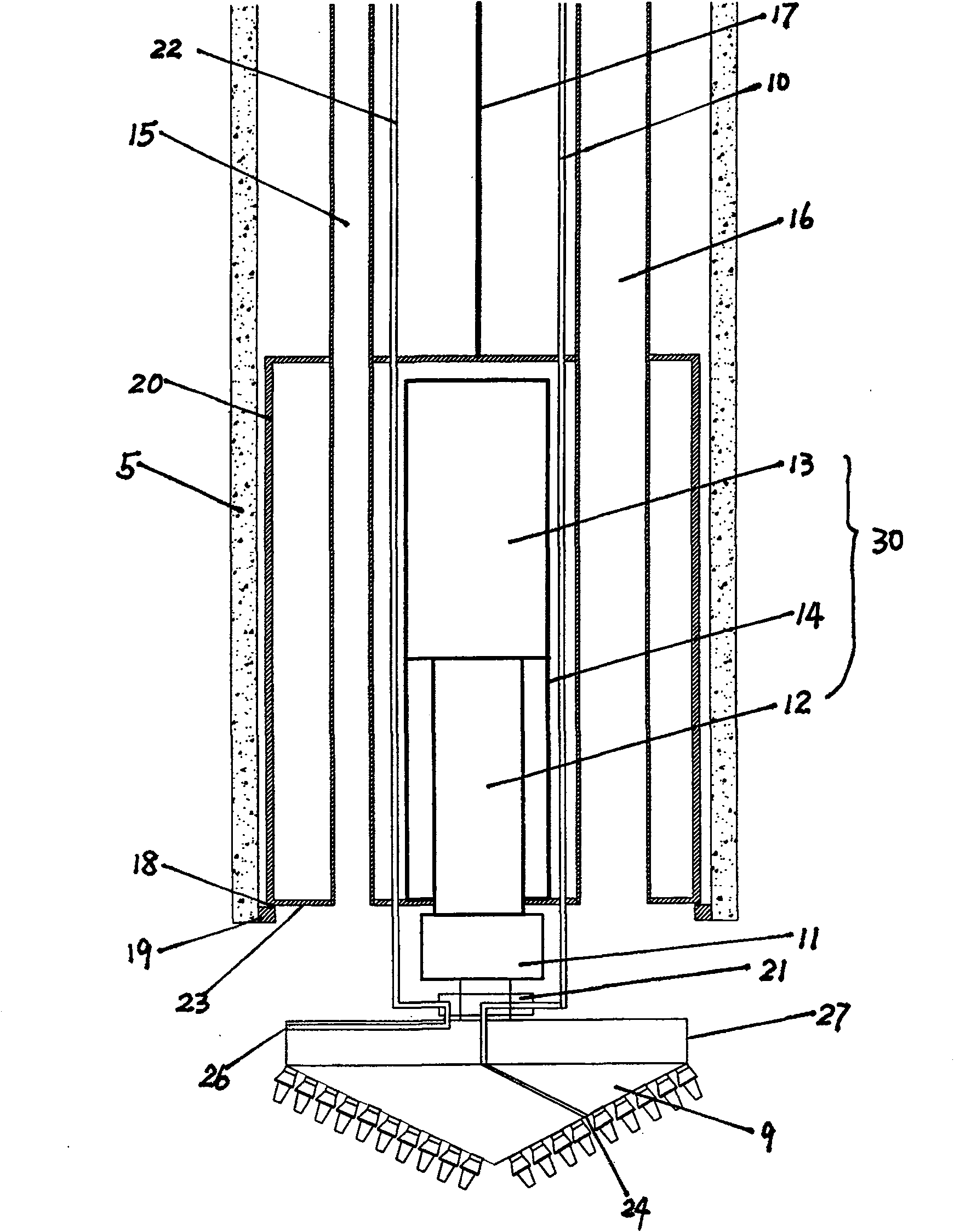 Construction machinery used for large diameter hollow pile and its construction method and use
