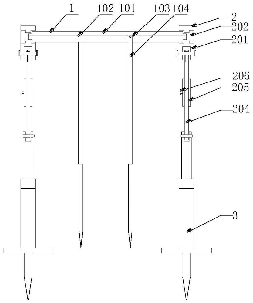 Vertical support for agricultural planting
