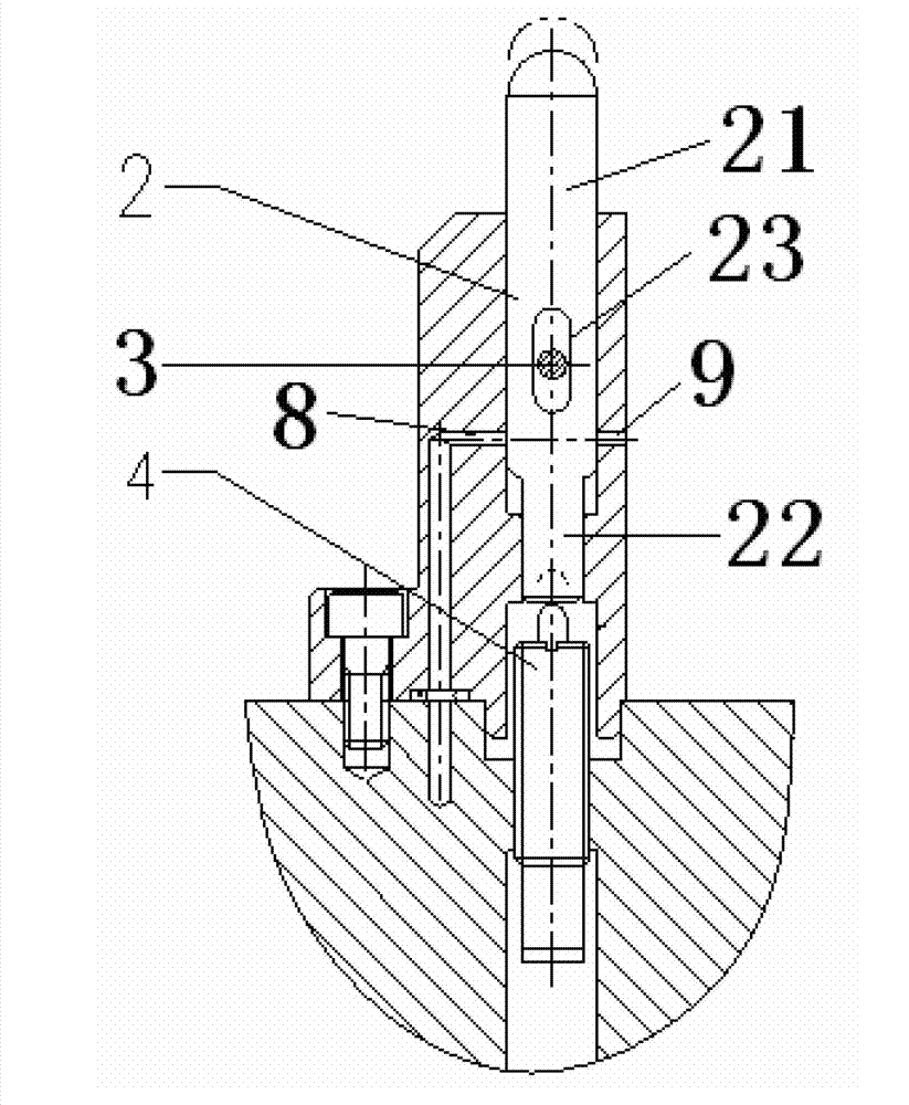 Feedback device for detecting descending position of workpiecepretargeting tray