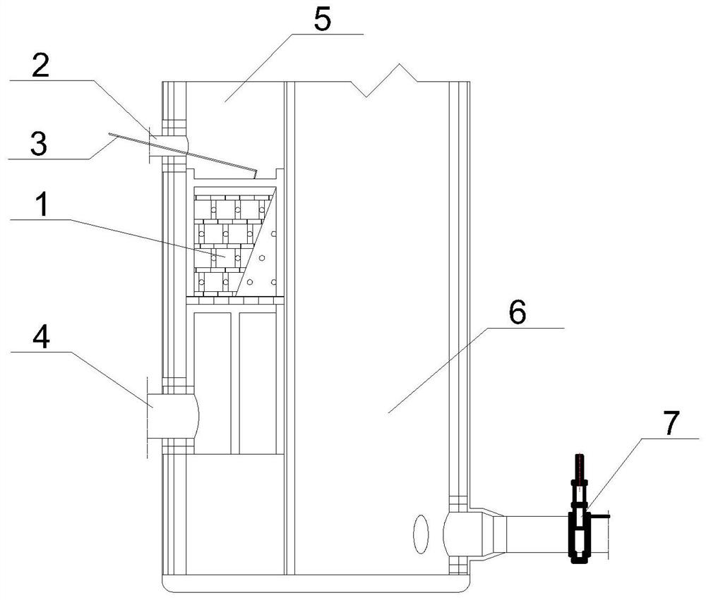Hot-blast stove combustor rapid cleaning method and tool