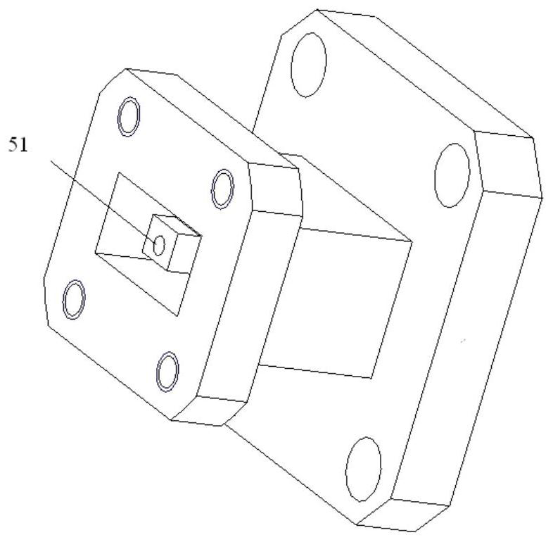 High-performance full-band horizontal outlet waveguide coaxial converter