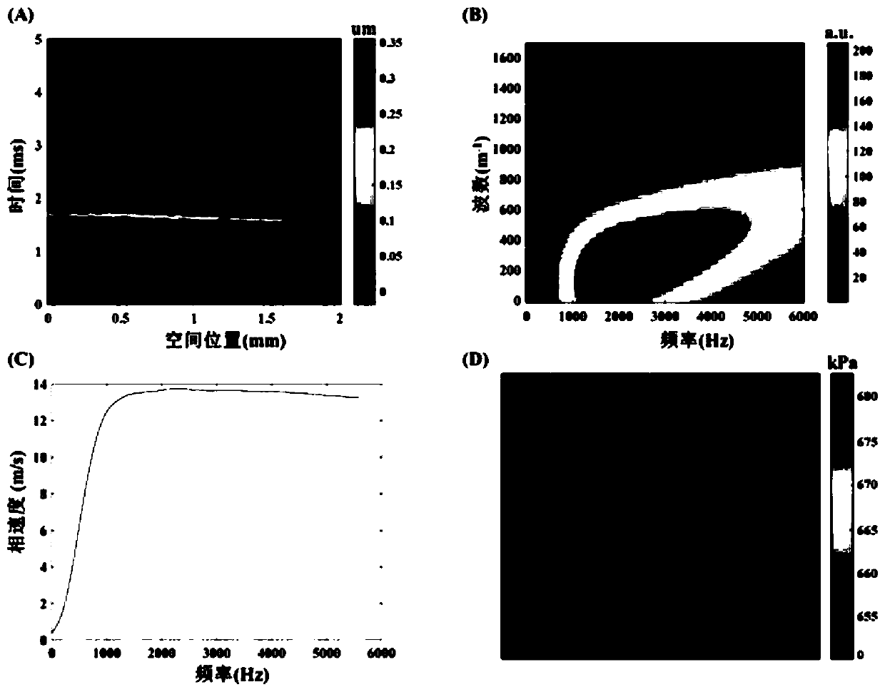 Method for measuring elasticity modulus of in-vivo human cornea based on jet-propelled optical coherence elasticity imaging technology