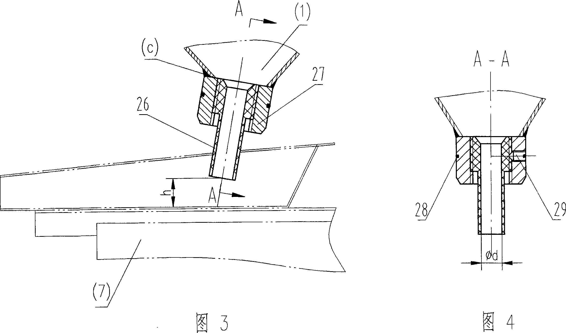 Vibrating material delivering flow following gestating device
