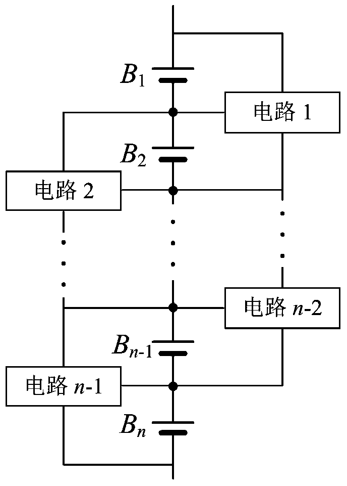 Hierarchical equalization circuit system and hybrid control method based on series battery pack