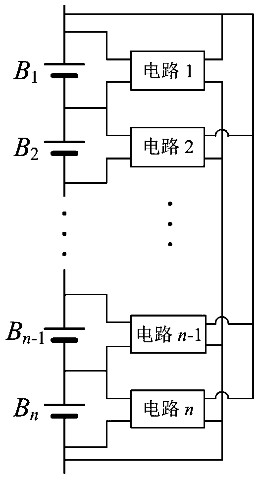 Hierarchical equalization circuit system and hybrid control method based on series battery pack