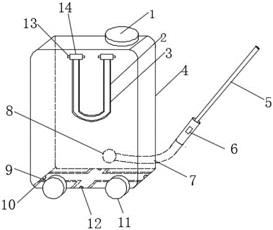 Manually dragging type sprayer for agricultural cultivation