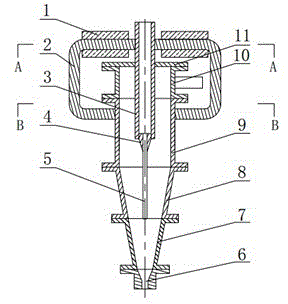 Overflow-discharge-type magnetic hydrocyclone