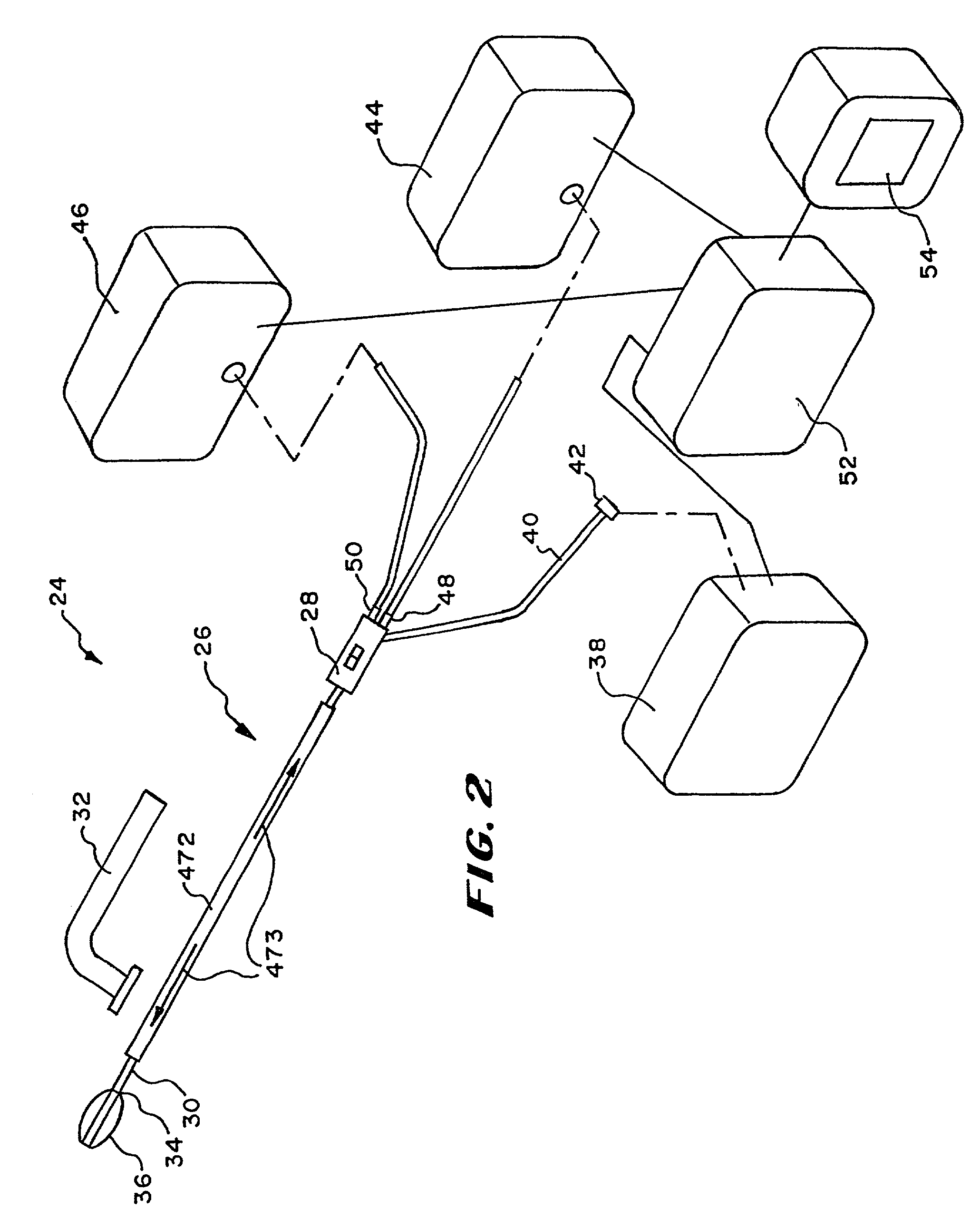 Graphical user interface for association with an electrode structure deployed in contact with a tissue region