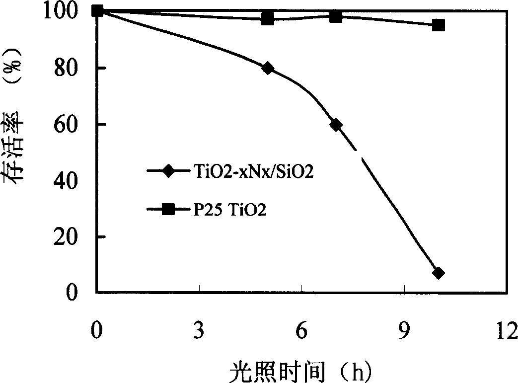 Production of visible light composite catalyst for high-efficient decontamination antibacterial