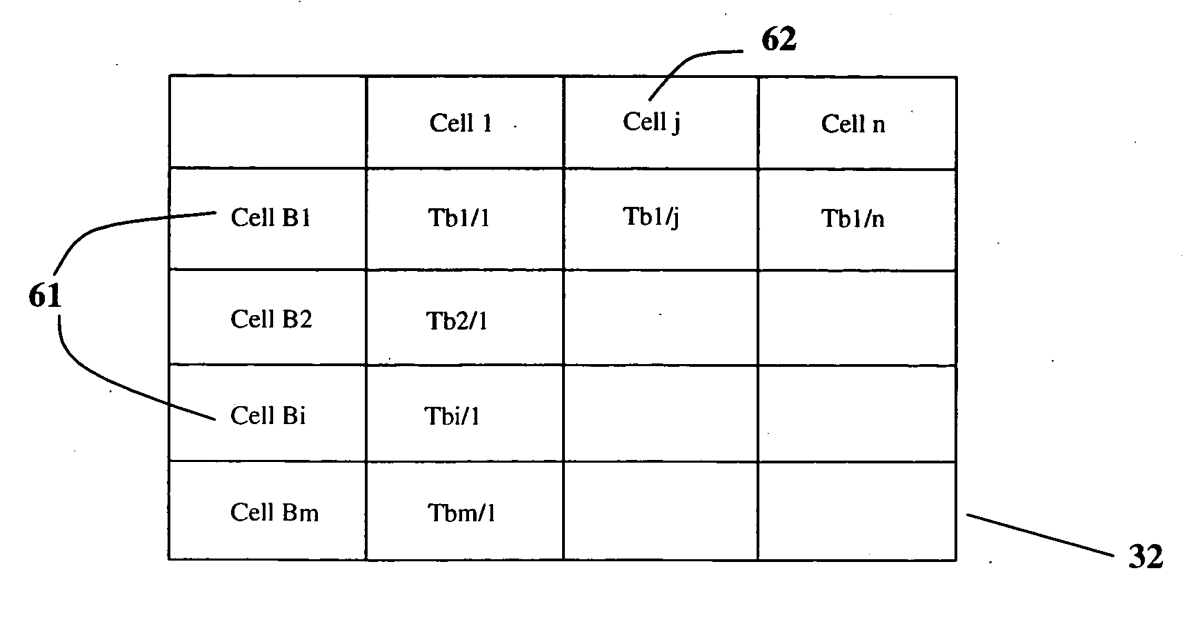 Method of calculating and displaying mutual interference in the down direction in a cellular radiotelephone network with a W-CDMA type access