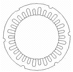 Fractional slot single and double-layer lap winding for servo permanent magnet synchronous motor