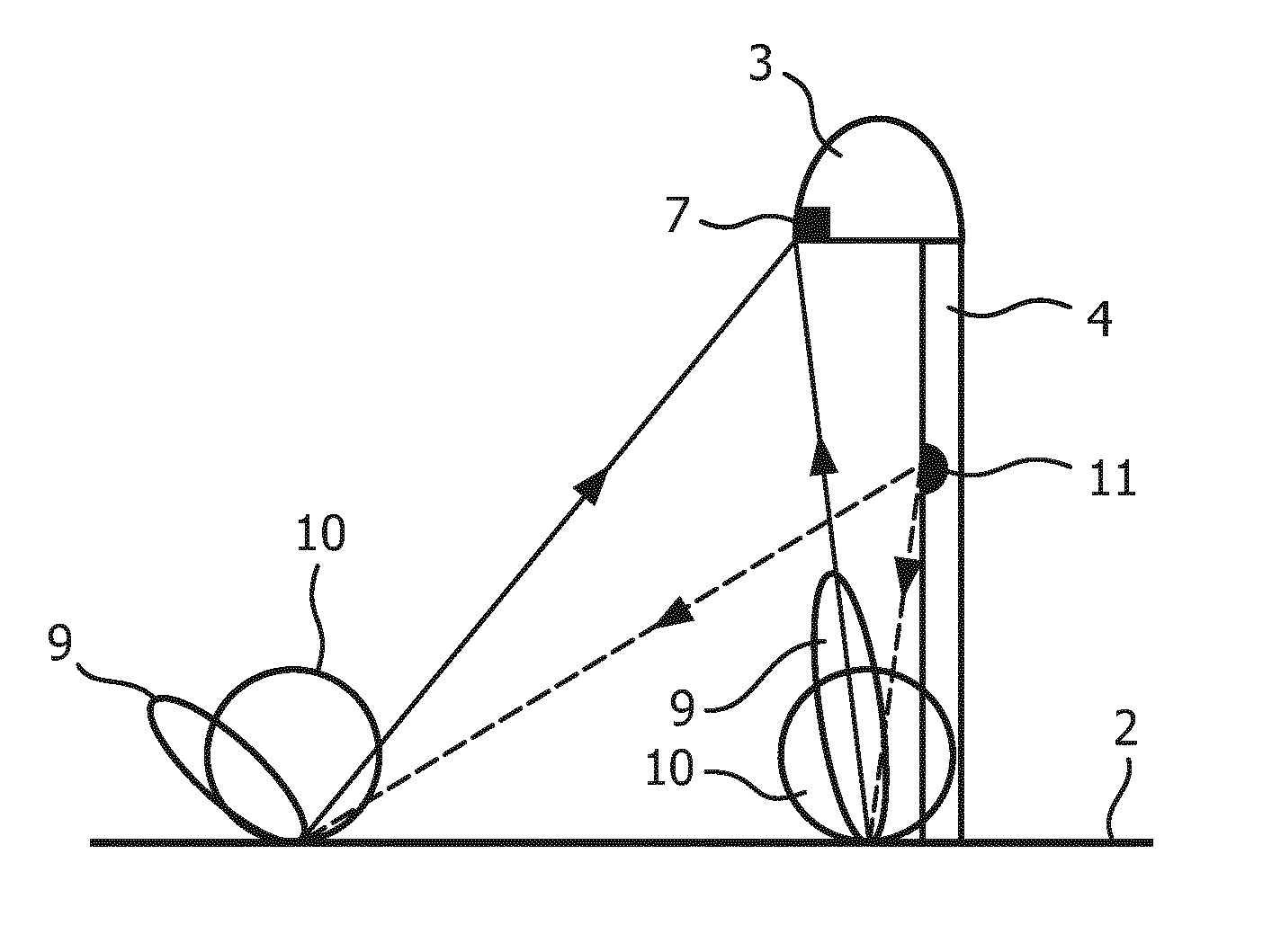 Luminaire for road illumination with sensor