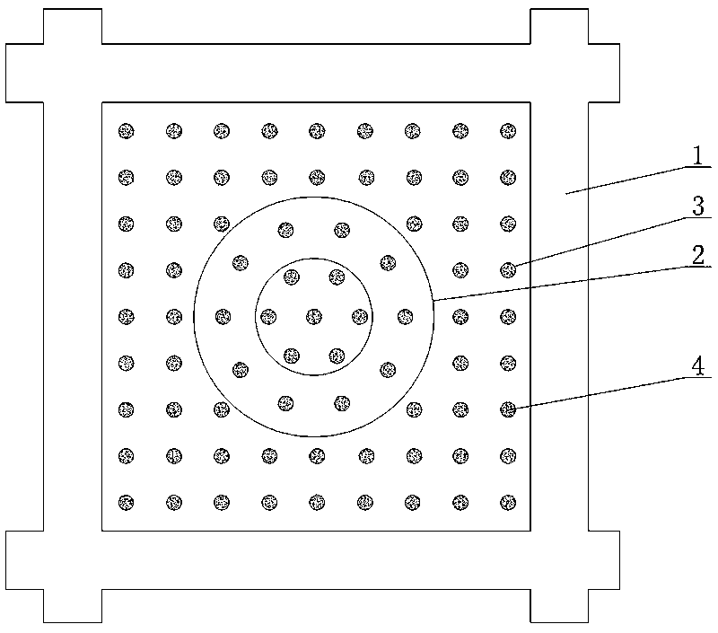 Strengthening treatment structure of soft soil foundation and strengthening method of foundation pit of soft soil foundation