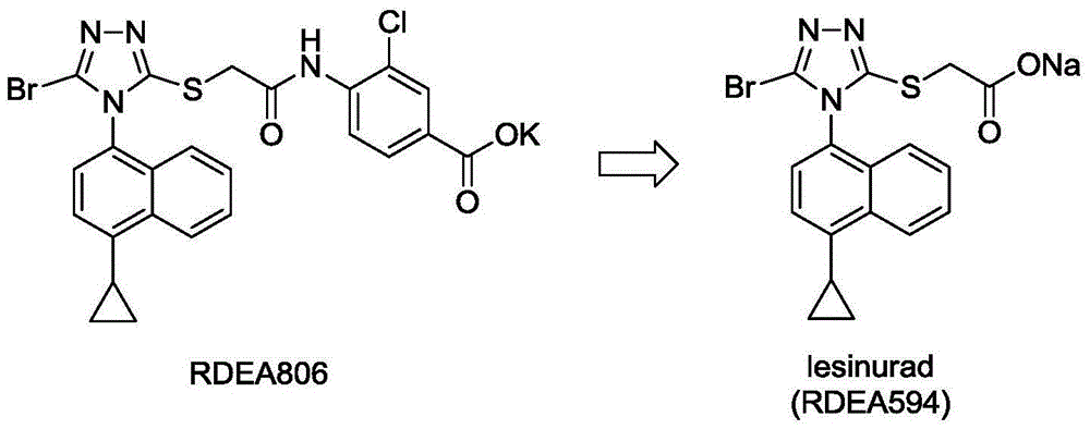 Method for producing lesinurad intermediate 4-cyclopropyl-1-naphthylamine