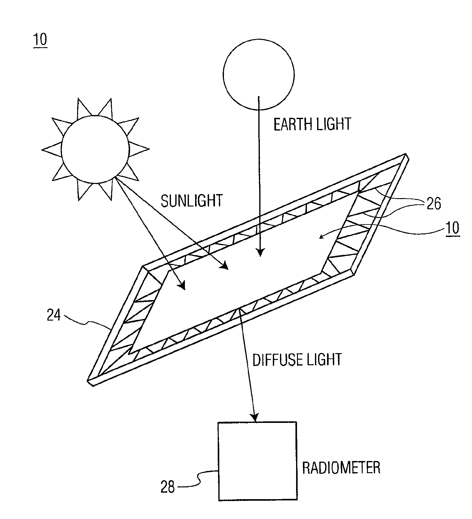 Transmissive diffuser with a layer of polytetrafluoroethylene on the output surface for use with an on-orbit radiometric calibration