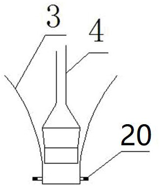 A drawing device for small viscosity glass tube