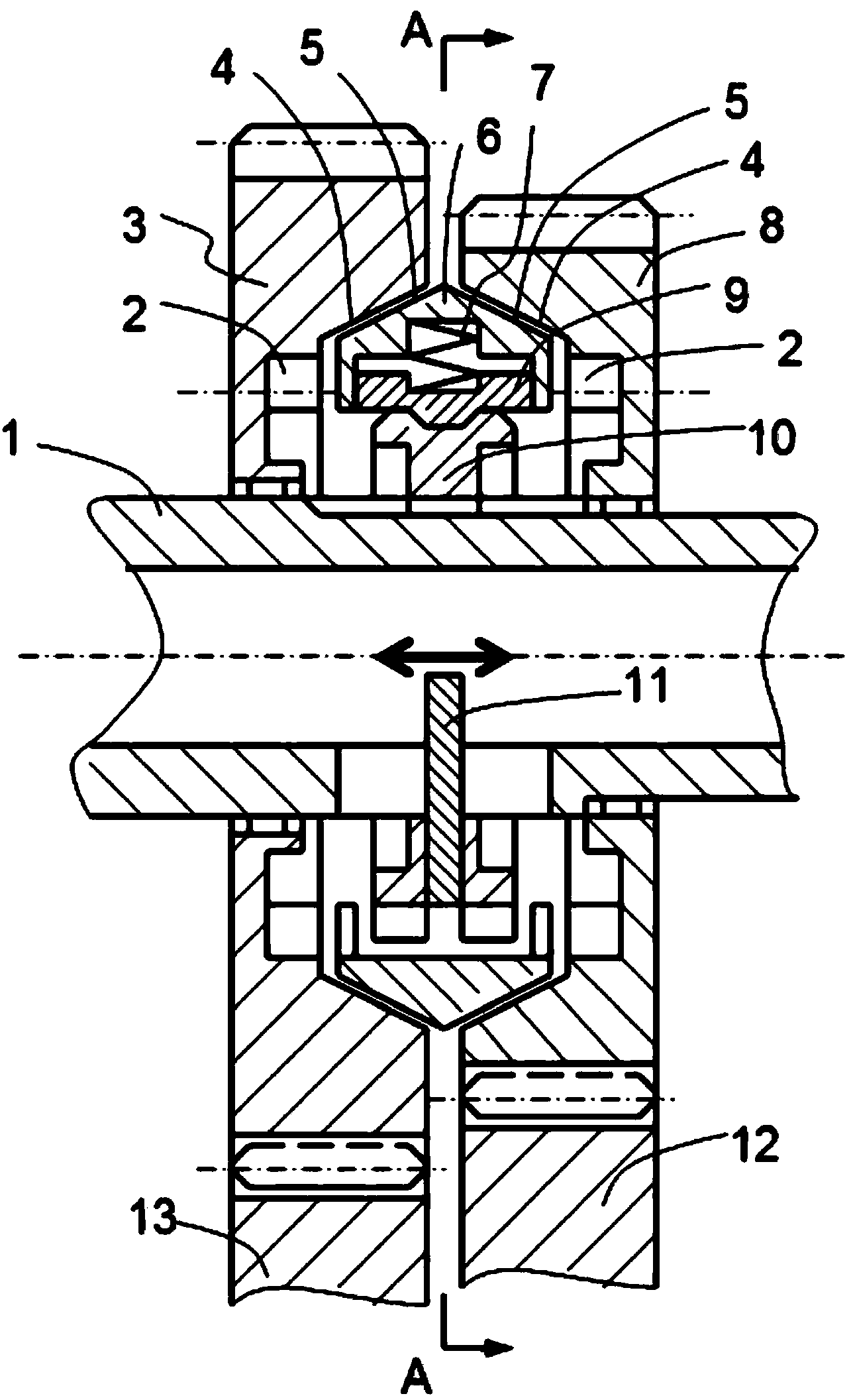 Built-in clutch and gear shifting control mechanism thereof