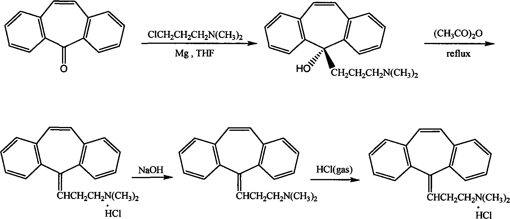 Method for refining cyclobenzaprine hydrochloride