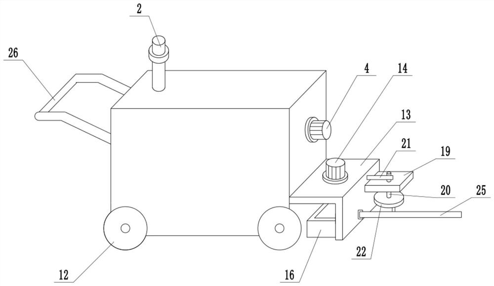 A marking machine for road construction