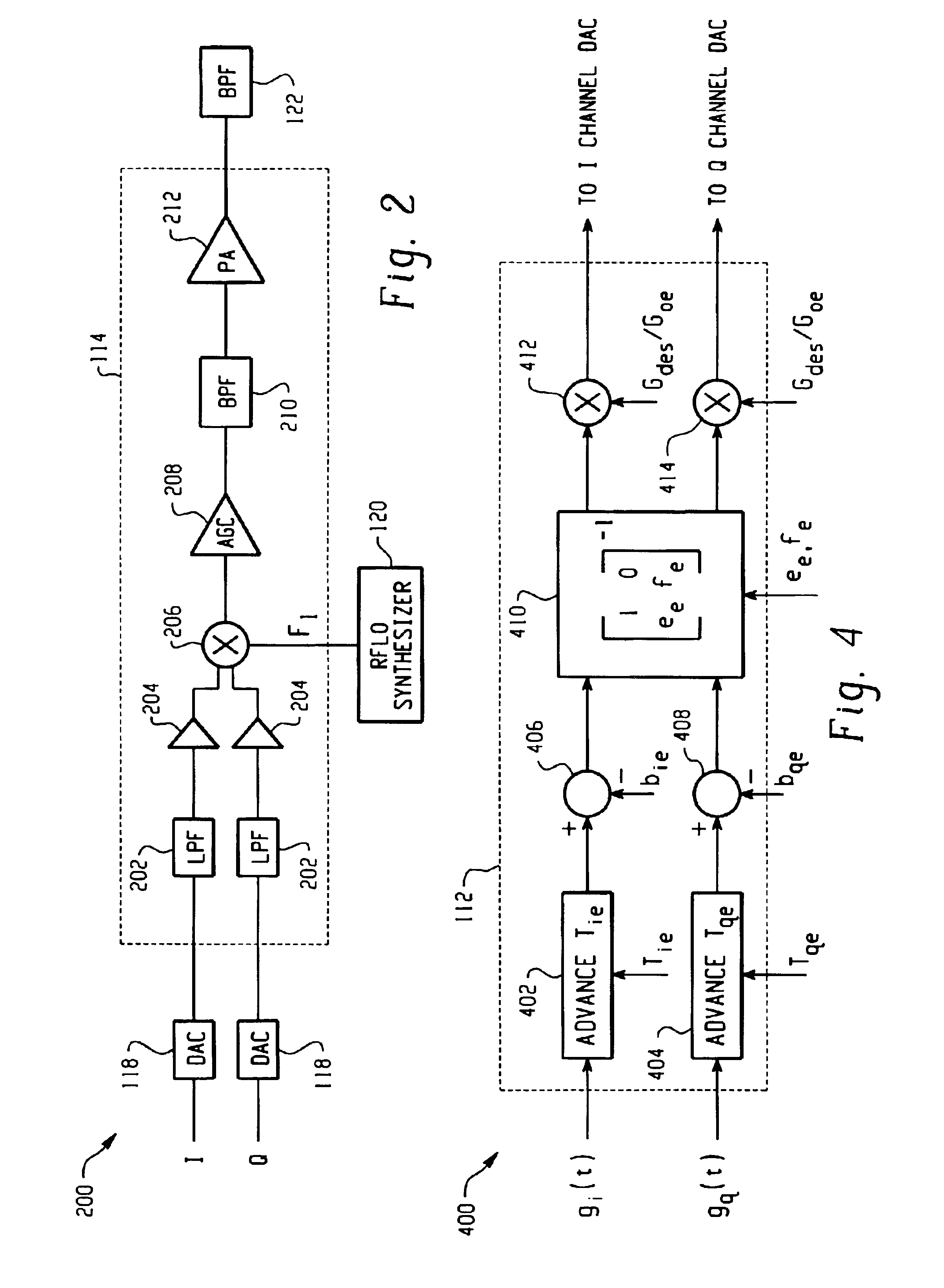 Feedback compensation detector for a direct conversion transmitter