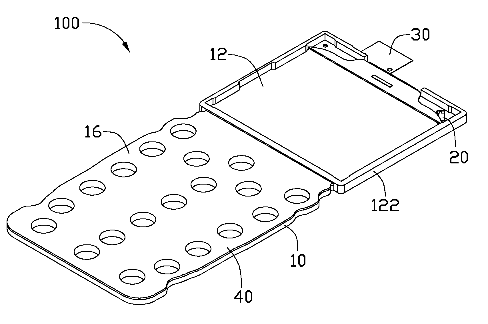 Light guide plate assembly for portable electronic device