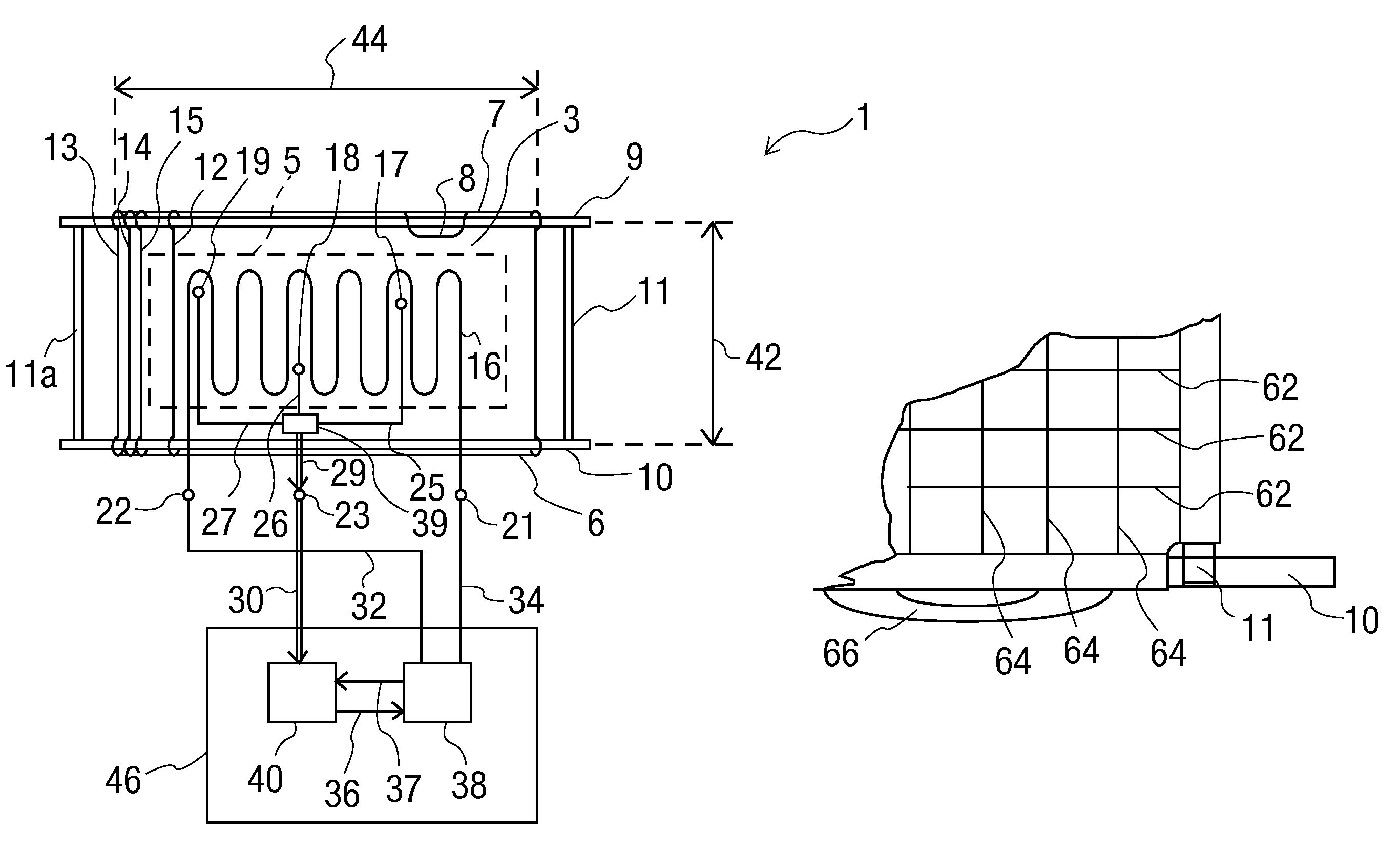 Patient bed for transporting and/or positioning a patient