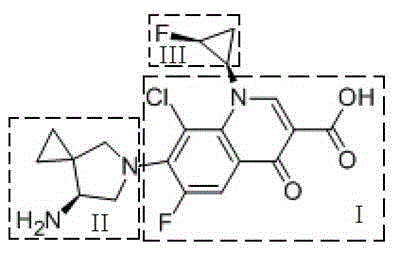 Preparation method for three-membered ring intermediate of sitafloxacin hydrate