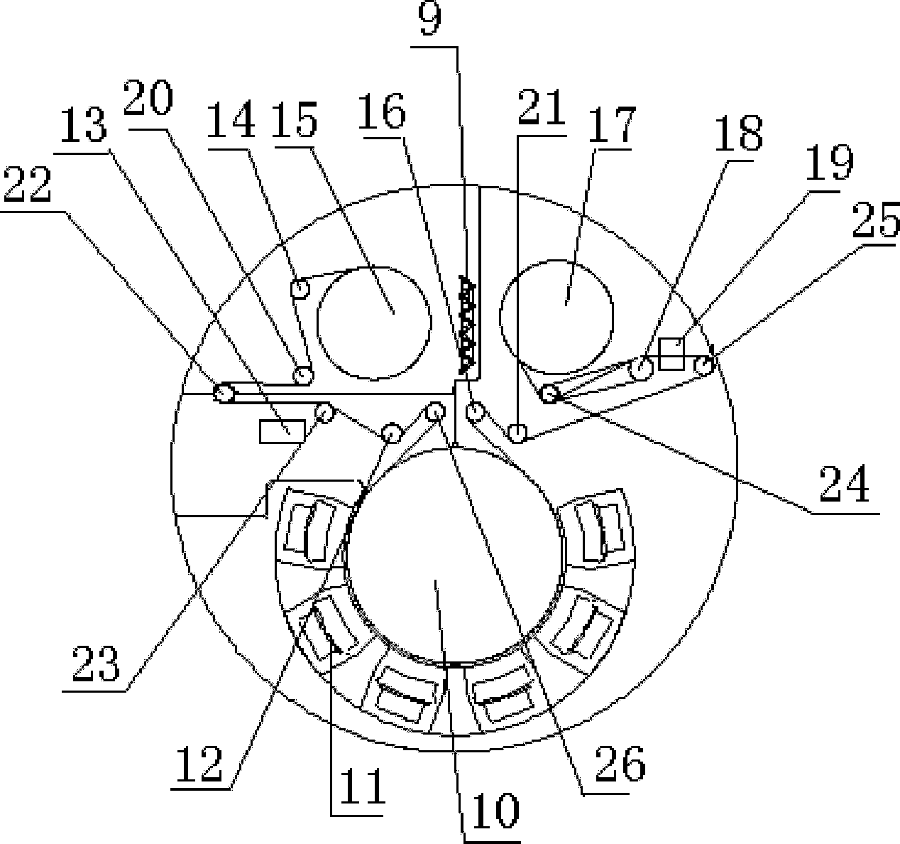 Magnetron sputtering reeling coater for large-area flexible substrate