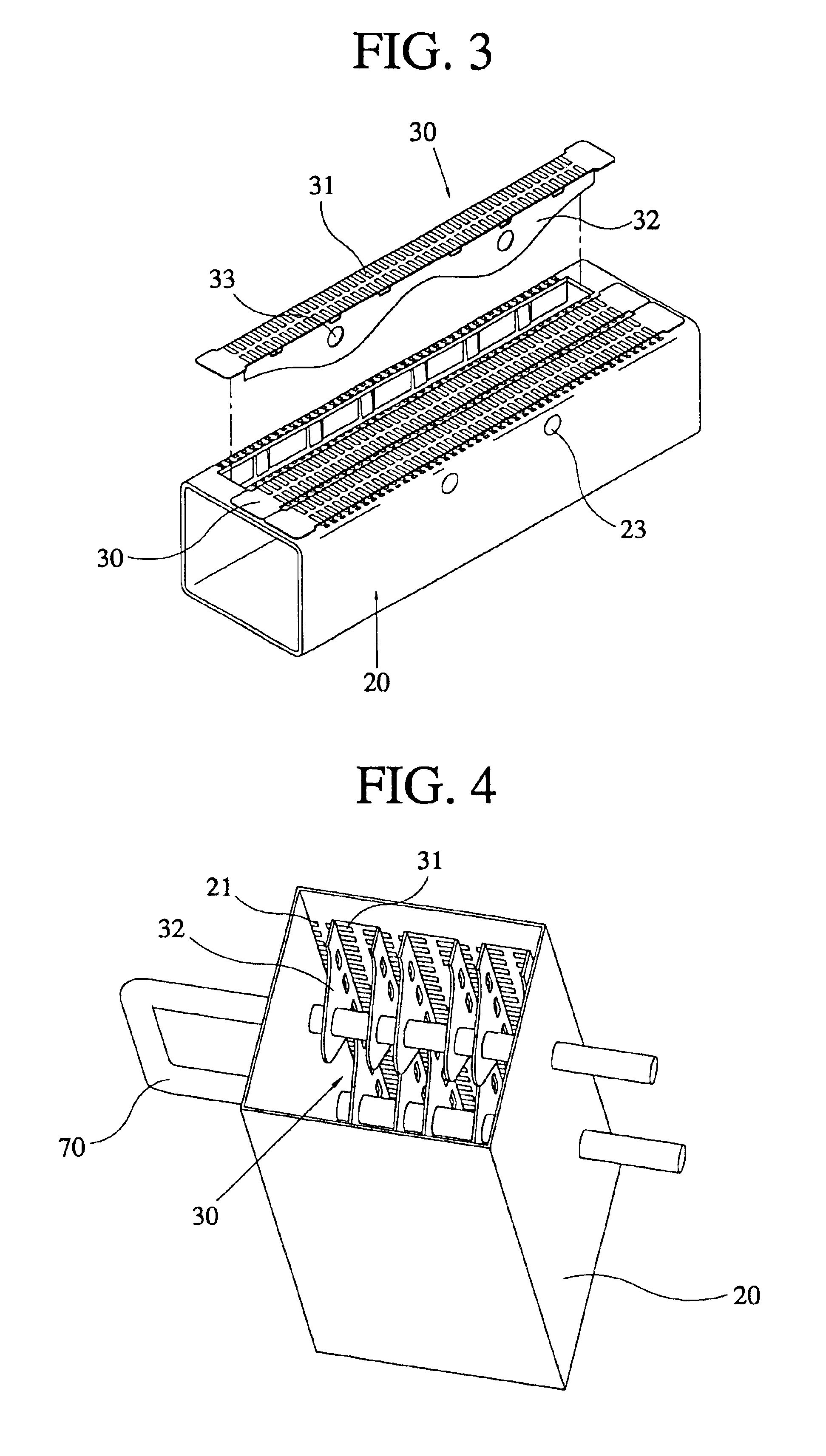 Premixed combustion gas burner having separated fire hole units