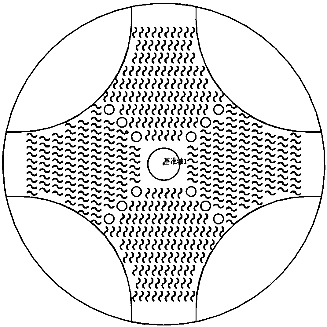 A heat exchanger core for heat exchange of two or more fluids