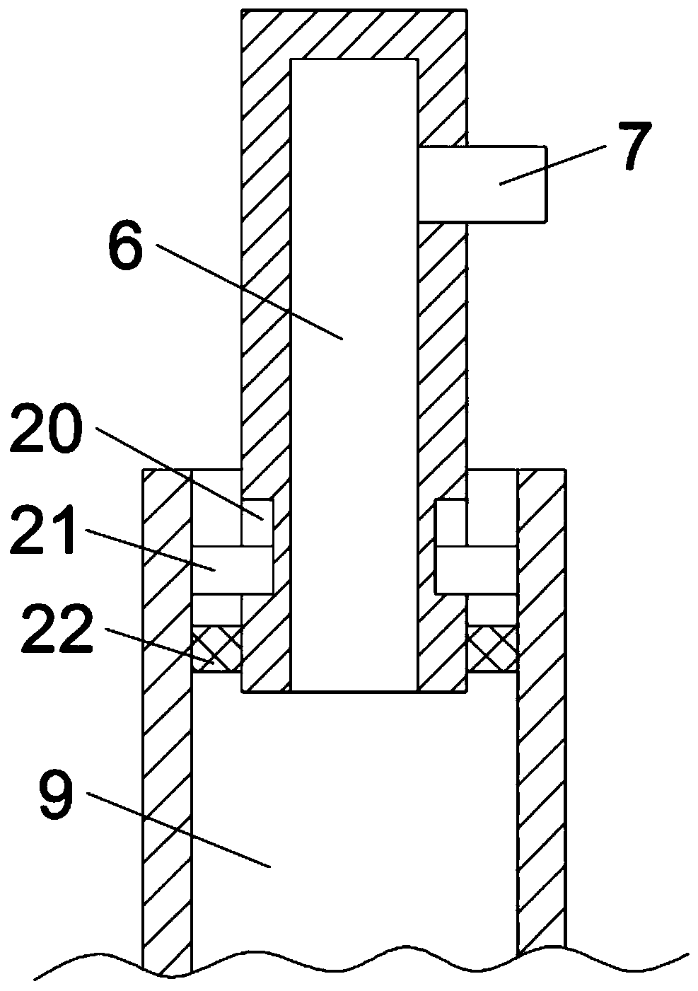 Aeration mechanism and paper mill sewage treatment device