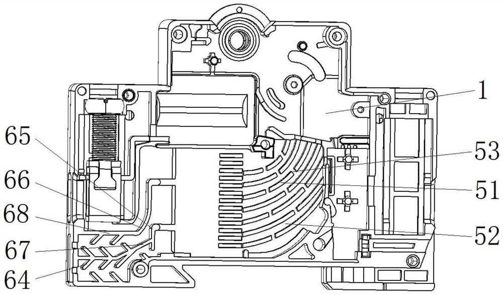Arc extinguishing mechanism for circuit breaker, and circuit breaker