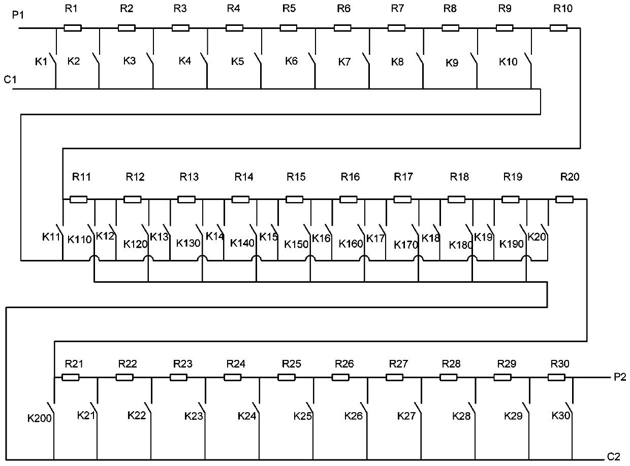 Standard resistance system for correction of grounding conduction resistance tester