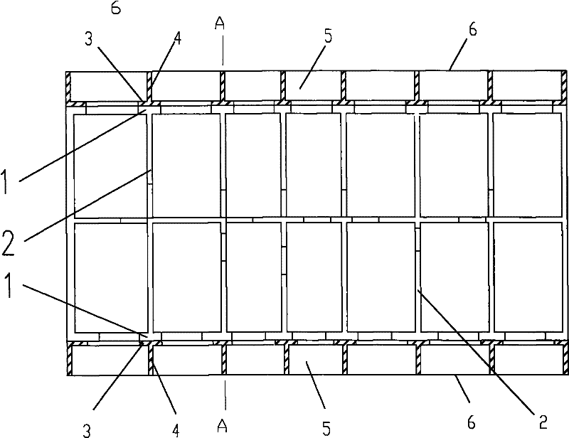 Anti-seismic reinforcing structure and method of old brickwork building