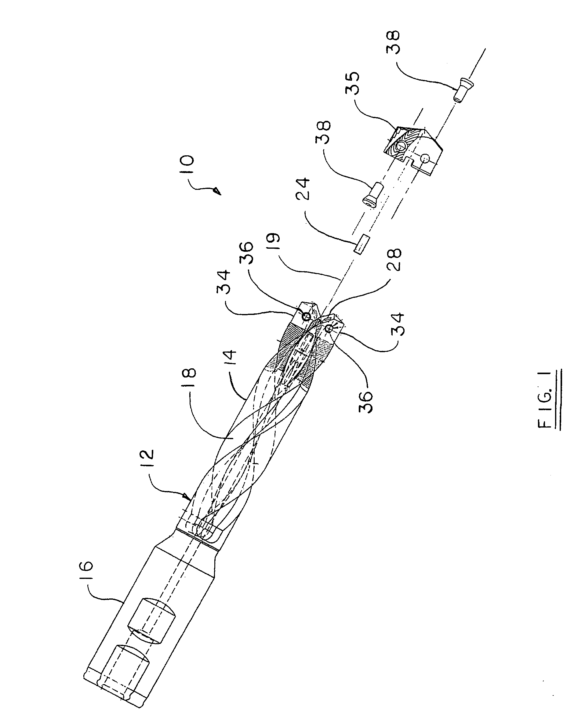 Cutting insert with helical geometry and holder therefor