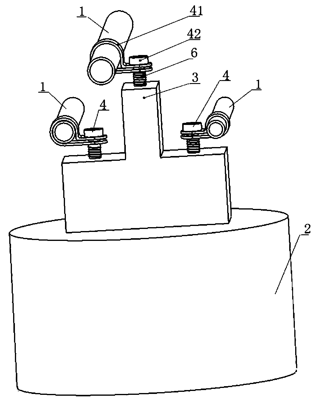 Multi-pipeline multi-class supporting rigidity pipeline connecting device for hydraulic pipeline test