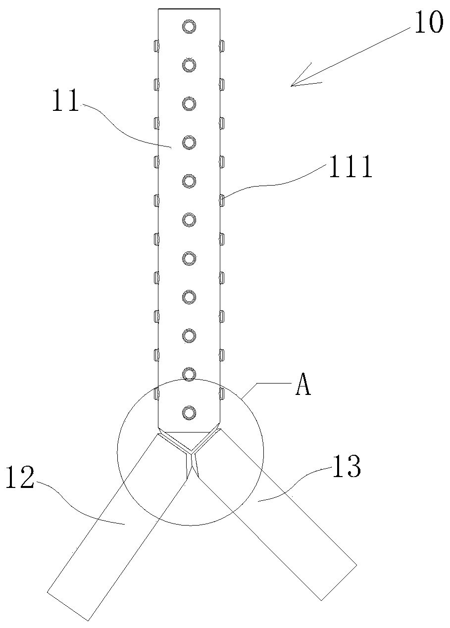 Bifurcated silicone airway stent