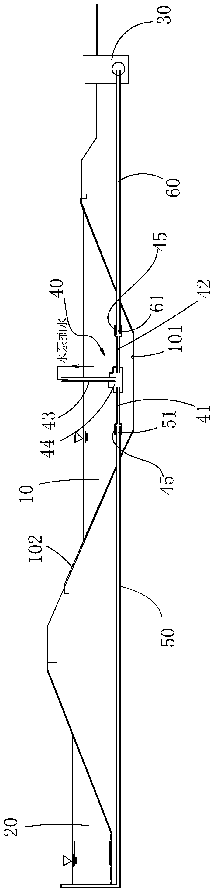 Process water regulating tank repair system and method