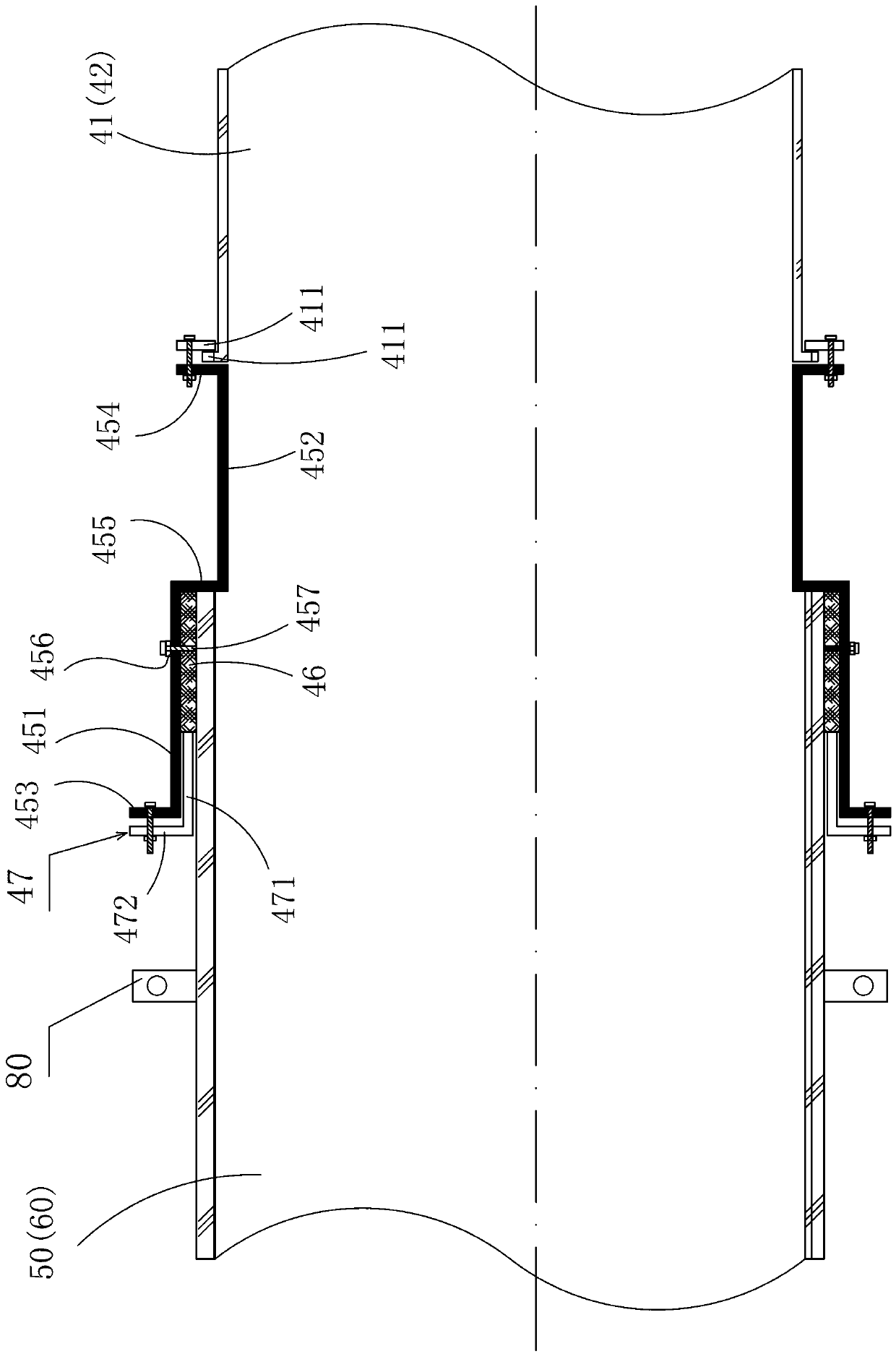 Process water regulating tank repair system and method