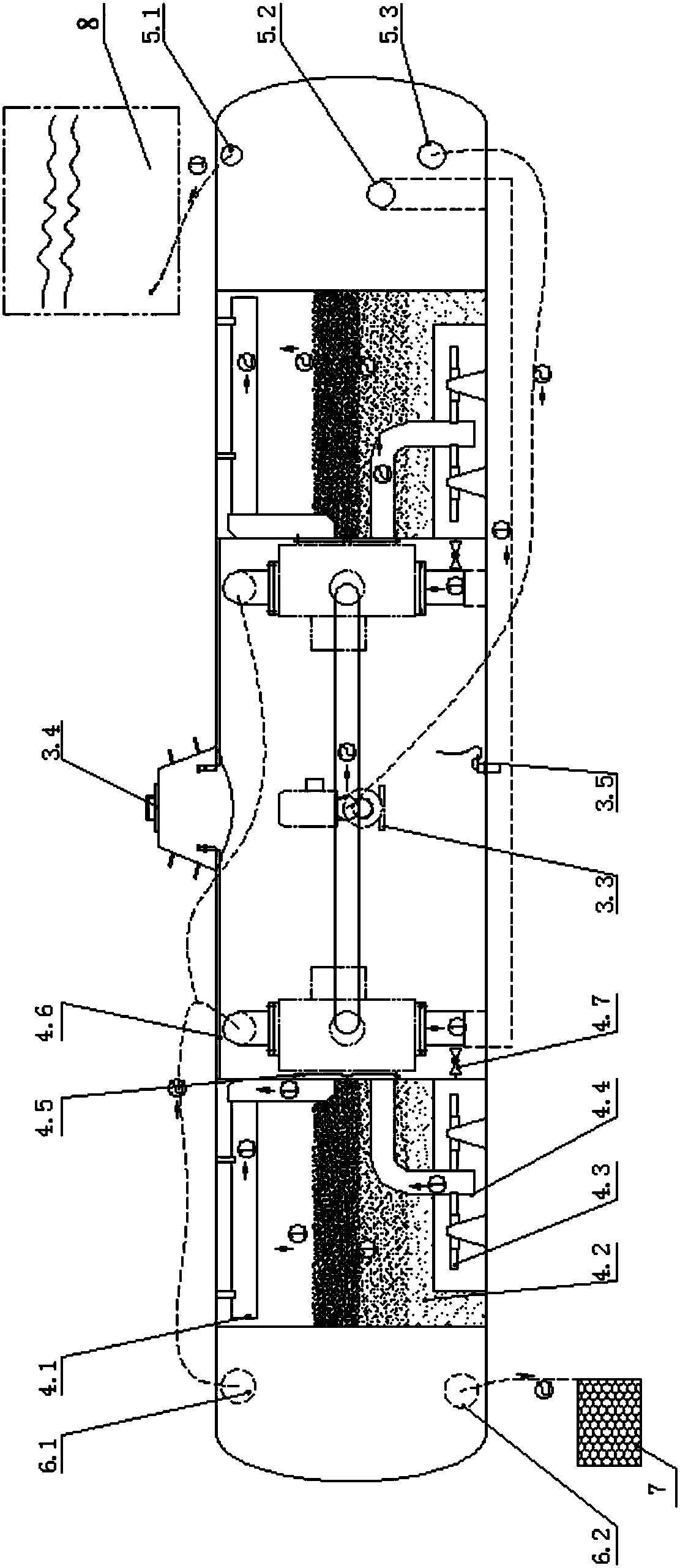 Integrated water treatment device
