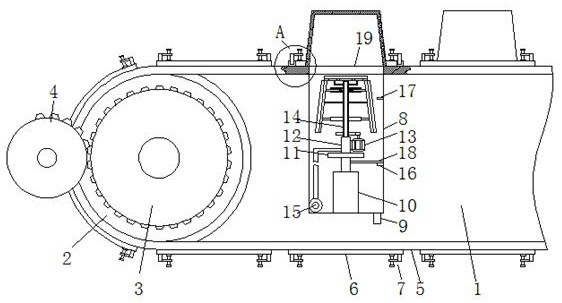 A kind of high-efficiency cleaning equipment for environmental protection trash can