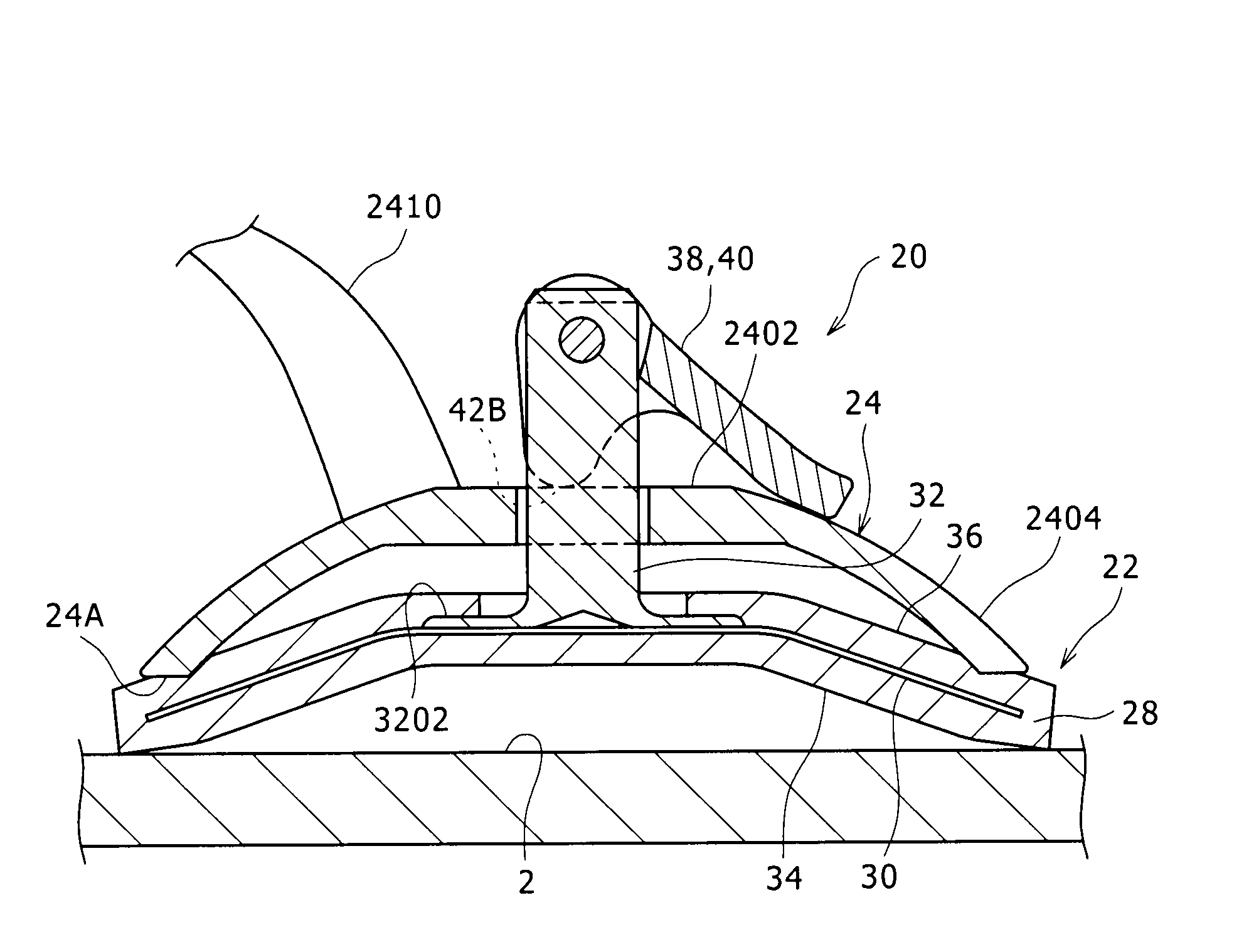 Suction cup and suction cup device