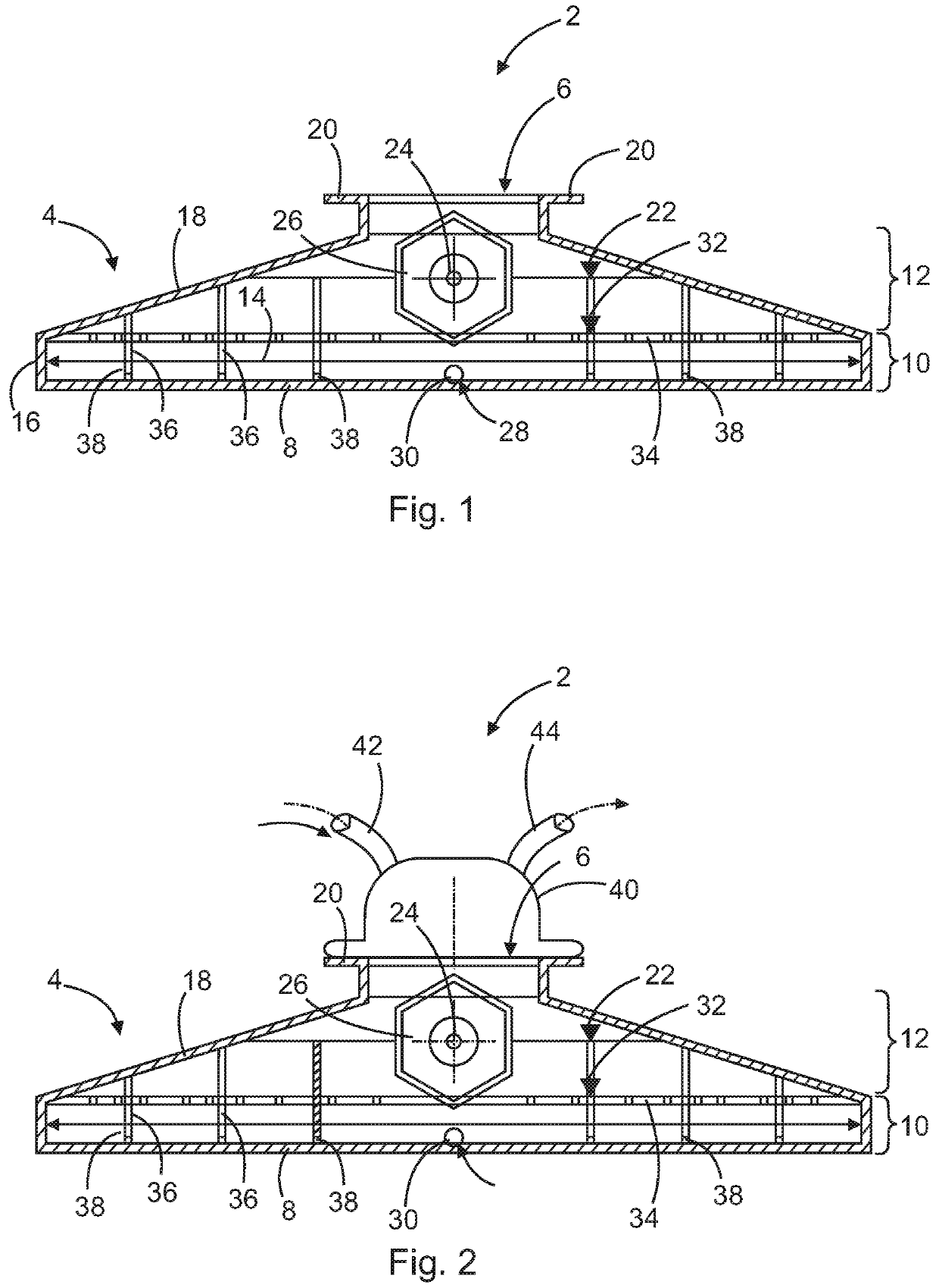 Water separator for a fuel cell system