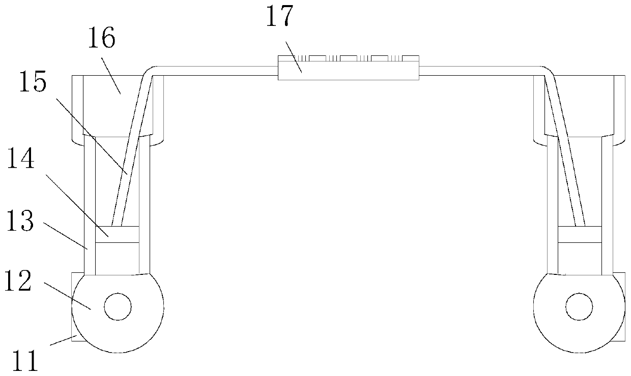 An electric maintenance ladder used in wet and slippery environment after rain