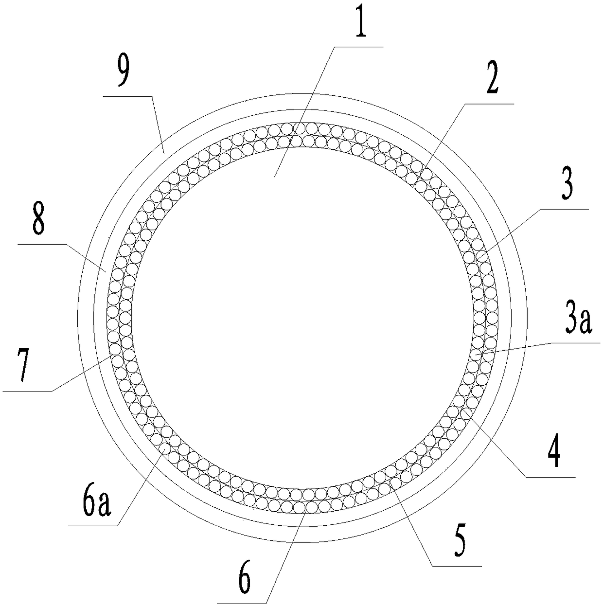 A double-layer reverse high-strength aluminum alloy armored submarine cable