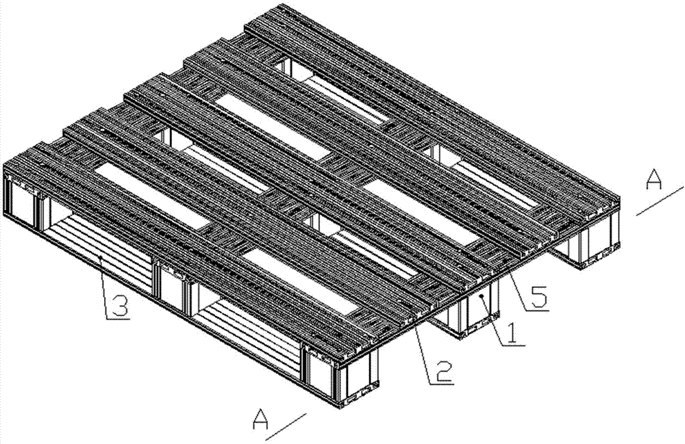 Wood plastic tray with electronic tag embedded